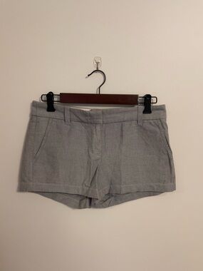 J. Crew Light Gray High-Waist Tailored Shorts